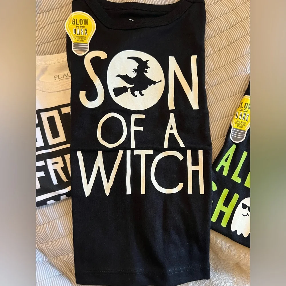 The Children's Place Glow-in-the-Dark Graphic Tees Bundle of 3